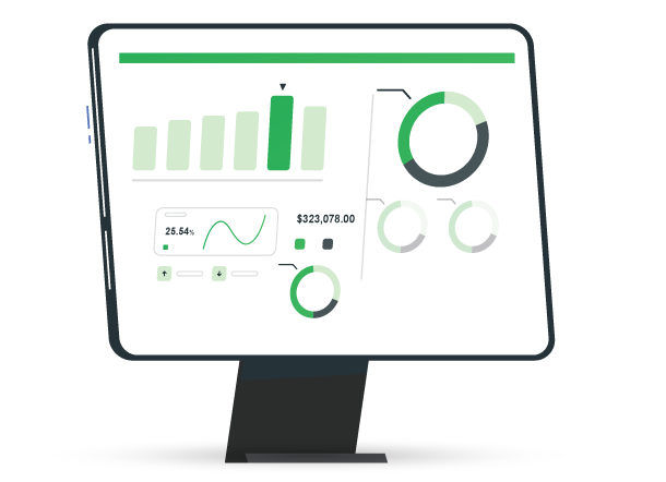 Interactive dashboard for bakery software